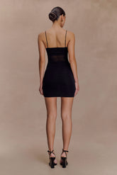 Maryk Mesh Mini Dress - Black